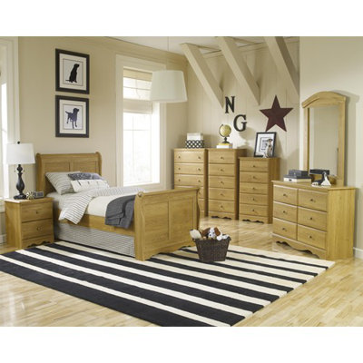 Oak Creek Sleigh Bedroom Collection by Lang Furniture -image