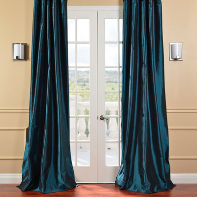 Half Price Drapes Faux Solid Taffeta Drape