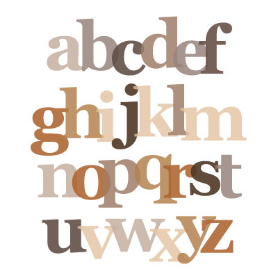 Avalisa Imagination - Letter Layers Stretched Wall Art