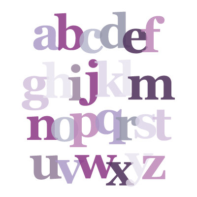 Avalisa Imagination - Letter Layers Stretched Wall Art