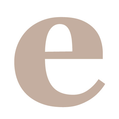 Avalisa Letter - Lower Case 'e' Stretched Wall Art