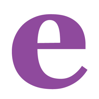 Avalisa Letter - Lower Case 'e' Stretched Wall Art