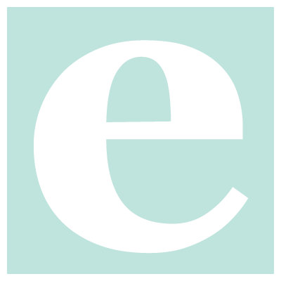 Avalisa Letter - Lower Case 'e' Stretched Wall Art