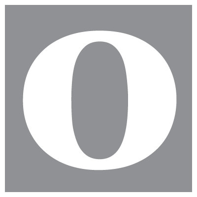 Avalisa Letter - Lower Case 'o' Stretched Wall Art