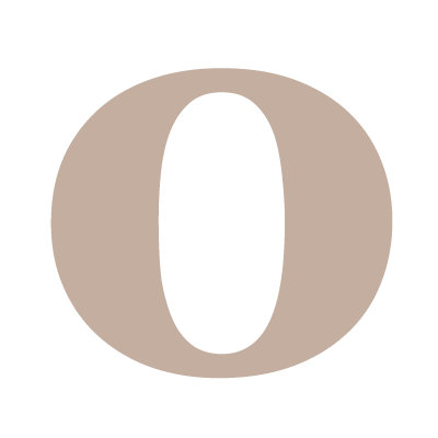 Avalisa Letter - Lower Case 'o' Stretched Wall Art