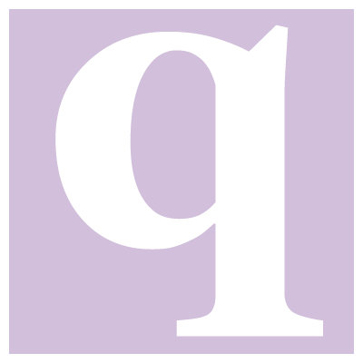 Avalisa Letter - Lower Case 'q' Stretched Wall Art