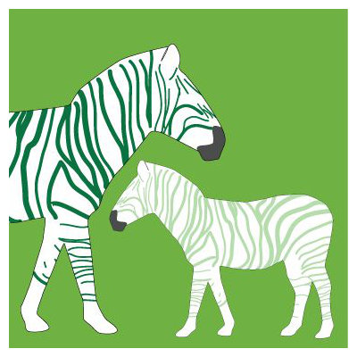 Avalisa Animal - Zebra Stretched Wall Art