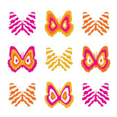 Avalisa Imagination - Butterfly Group 1 Stretched Wall Art
