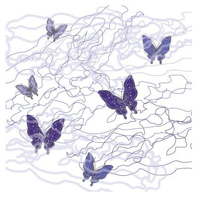 Avalisa Imagination - Butterfly Trails Stretched Wall Art
