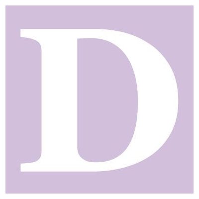 Avalisa Letter - Upper Case 'D' Stretched Wall Art