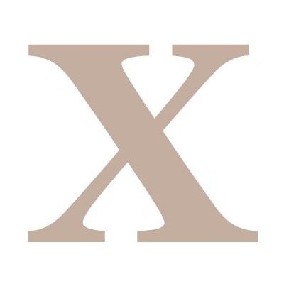 Avalisa Letter - Upper Case 'X' Stretched Wall Art