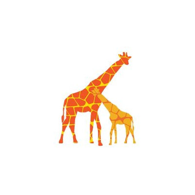 Avalisa Animal - Reticulated Giraffe Stretched Wall Art