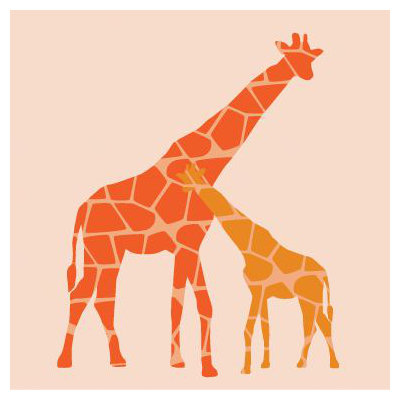 Avalisa Animal - Reticulated Giraffe Stretched Wall Art