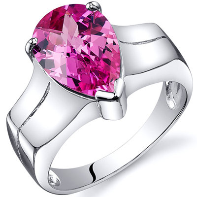 Oravo Brilliant 3.75 carats Solitaire Ring in Sterling Silver