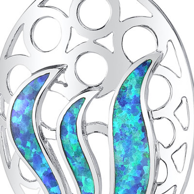 Oravo Opal Shimmering Waves Pendant