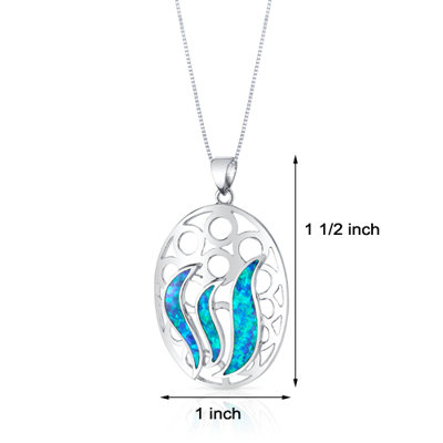 Oravo Opal Shimmering Waves Pendant