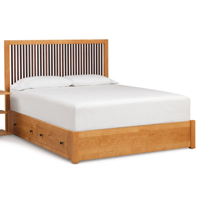 Dominion Storage Bed with Spindle Headboard by Copeland Furniture -image