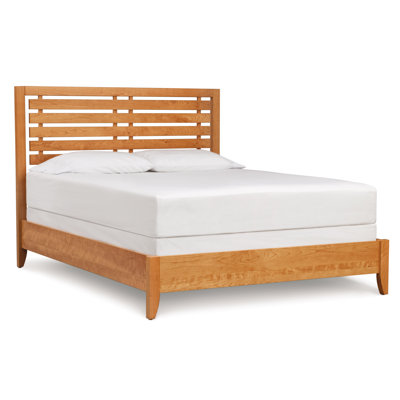 Dominion Platform Bed with Slat Headboard by Copeland Furniture -image