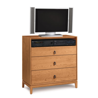 Mansfield 3 Drawer Chest with Media Organizer by Copeland Furniture -image