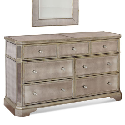 Borghese Mirrored Drawer Console by Bassett Mirror -image