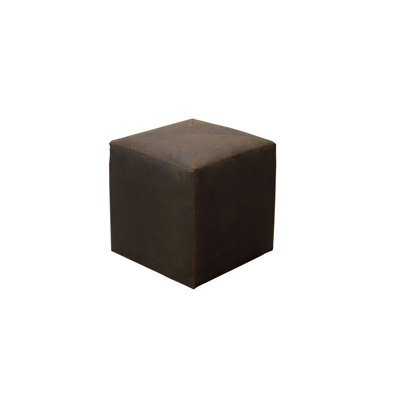 Jamie Young Company Buff Leather Cube Ottoman