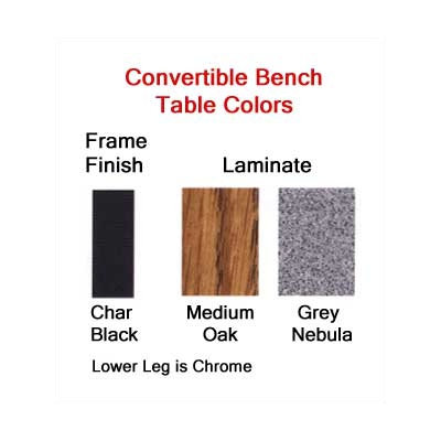 Virco Mobile Convertible Bench Table