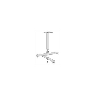 Virco Lunada 22" X-Shaped Steel/Aluminum Base