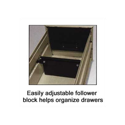 Virco Four-Drawer Vertical Letter File