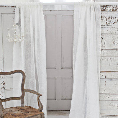 Solid Linen Window Panel