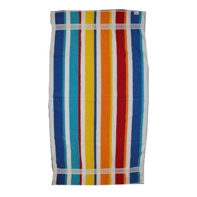 Kaufman Sales Joey Velour Stripe Beach Towel/Bath Sheet