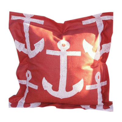 Lowcountry Linens Anchor Pillow