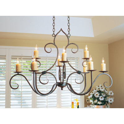 Oval Iron Chandelier | Wayfair