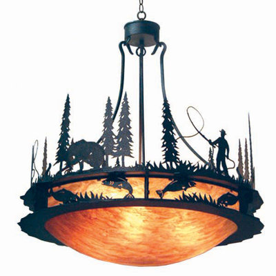 2nd Ave Design Fisherman 6 Light Inverted Pendant