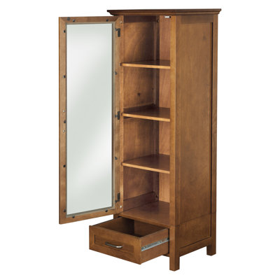 Elegant Home Fashions Avery Linen Cabinet with 1 Door and 1 Bottom Drawer