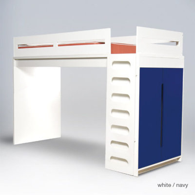 ducduc Alex Twin Loft Bed with Built-In Ladder