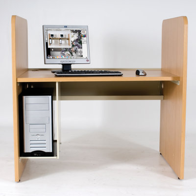 Balt Teak H Carrel Study Desk