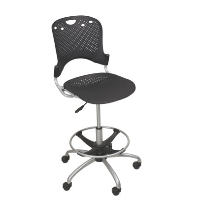 Balt Mid-Back Circulation Drafting Chair with Optional Arms