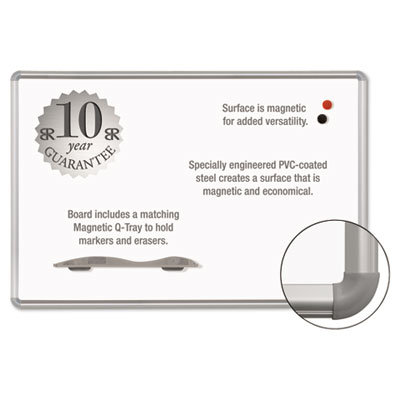 Balt Mange-Rite Magnetic Dry Erase Board, 36 x 48 White, Silver Frame