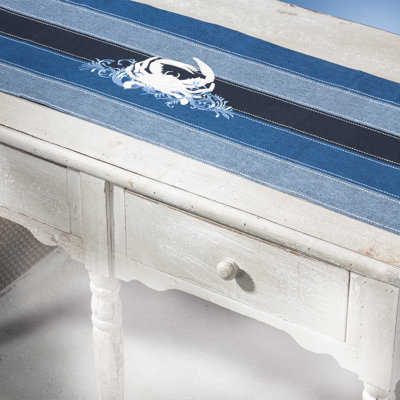 Rightside Design I Sea Life Crab Table Runner