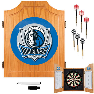 Trademark Global NBA Wood Dart Cabinet Set