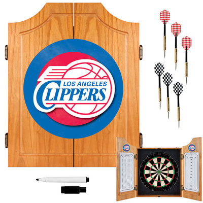 Trademark Global NBA Wood Dart Cabinet Set