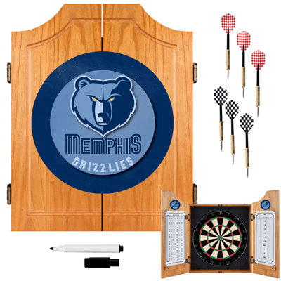 Trademark Global NBA Wood Dart Cabinet Set