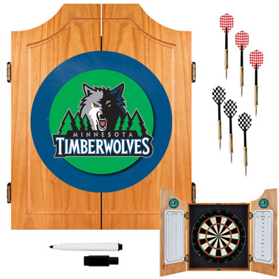 Trademark Global NBA Wood Dart Cabinet Set