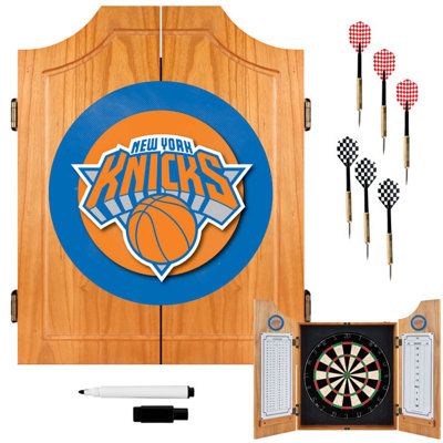 Trademark Global NBA Wood Dart Cabinet Set