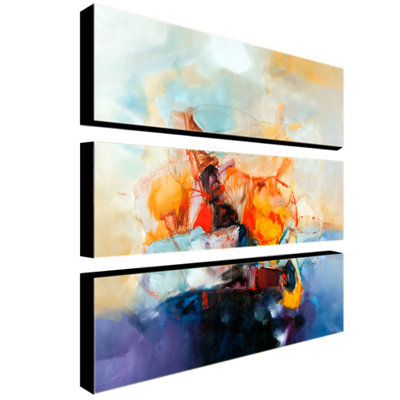 Trademark Global Abstract by Zavaleta Canvas Art (Set of 3)
