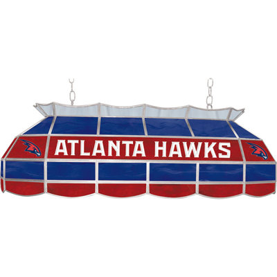 Trademark Global NBA 3 Light Tiffany Style Lamp
