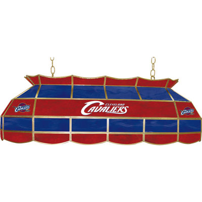 Trademark Global NBA 3 Light Tiffany Style Lamp