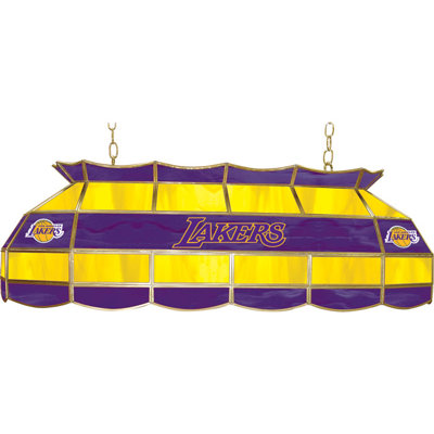 Trademark Global NBA 3 Light Tiffany Style Lamp