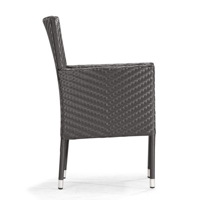 dCOR design Catalan Outdoor Dining Arm Chair with Cushion