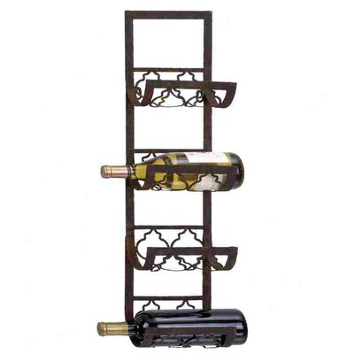 Woodland Imports 4 Bottle Wall Mounted Wine Rack & Reviews ...